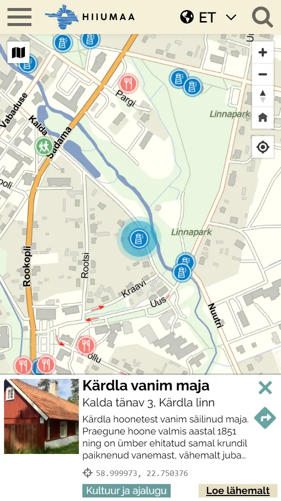 Hiiumaa kaart